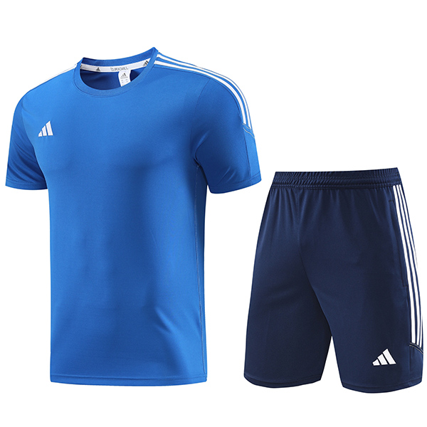 Adas maglia da allenamento sportiva uniforme da uomo maglia da calcio blu da calcio t-shirt sportiva manica corta da calcio 2023-2024